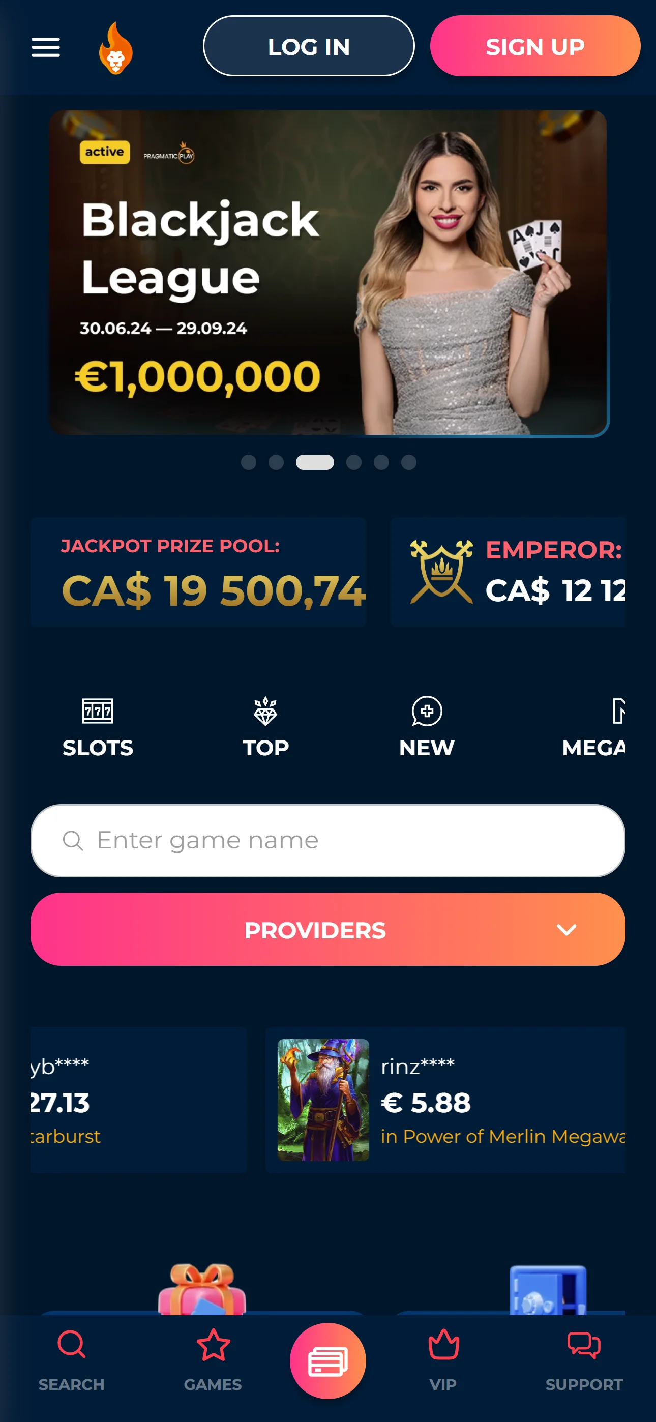 Onedun Casino — mobiel